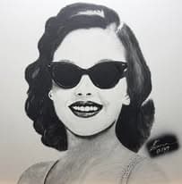 Photorealistic airbrush portrait