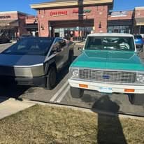 Classic C10 meets Cybertruck